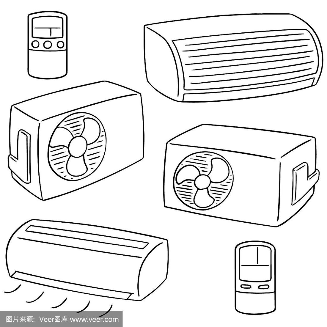 空调简笔画简单图图片